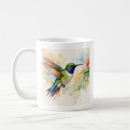 Watercolor Hummingbird Koffiemok