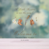 Watercolor Hunter Baby shower Welcome (Neutre)
