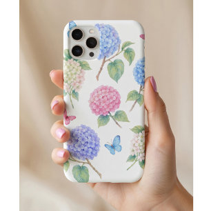 Watercolor Hydrangea Floral iPhone 11 Pro Hoesje