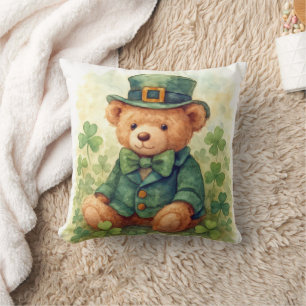 Watercolor Ierse teddybeer Kussen