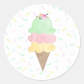 Watercolor Ijsje Stickers (Voorkant)