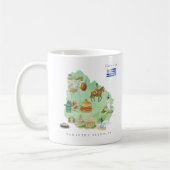 Watercolor Illustrated Map Uruguay | Monogram Koffiemok (Links)