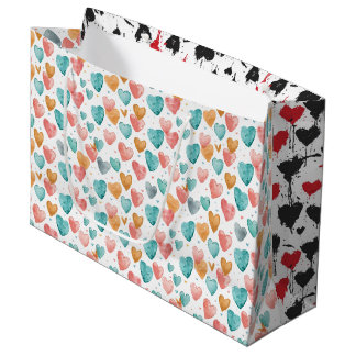 Watercolor & Ink Harten Grote Cadeautas