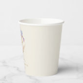 Watercolor Iris Bruidsfeest Papieren Bekers (Links)