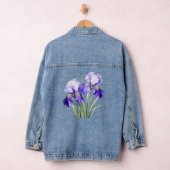 Watercolor Iris Denim Jasje Jacket (Hangar)