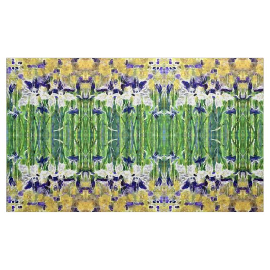 Watercolor Iris Stof (Yard (91,4 cm))