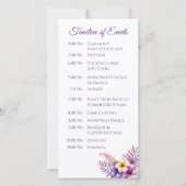 Watercolor Island Romance - Programme de mariage - (Dos)