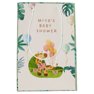 Watercolor Jungle Theme Party bags  Medium Cadeauzakje