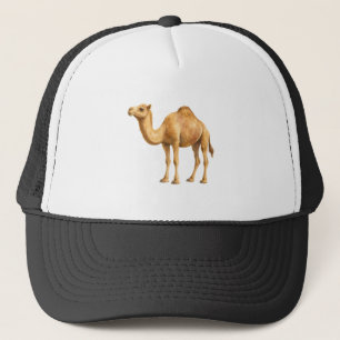 Watercolor Kameeltekening – Woestijn Dier Ontwerp Trucker Pet