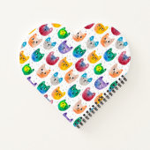 Watercolor katten en vrienden notitieboek (Achterkant)