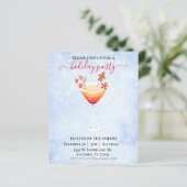 Watercolor Kerst Cocktailparty Budget (Staand voorkant)