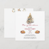 Watercolor Kerstmaal Kaart (Voorkant / Achterkant)