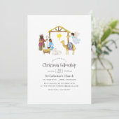 Watercolor Kerstmis Kerstfeest Kaart (Staand voorkant)