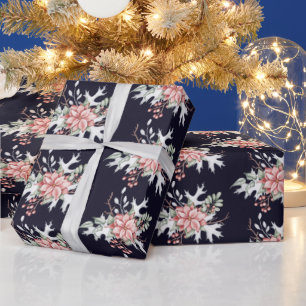 Watercolor kerstster verpakkings papier