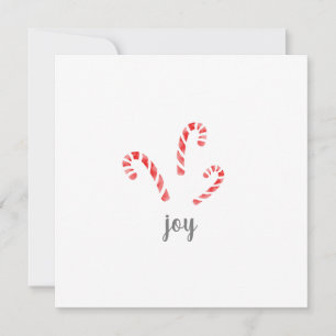 Watercolor Kerststokken Briefkaart