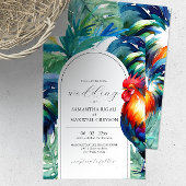 Watercolor Key West Florida Wedding Invitations