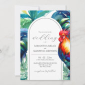 Watercolor Key West Florida Wedding Invitations (Devant)