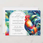 Watercolor Key West Florida Wedding Invitations (Devant)