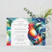 Watercolor Key West Florida Wedding Invitations (Debout devant)