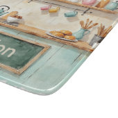 Watercolor Kitchen Glass Cutting Board Snijplank (Hoek)