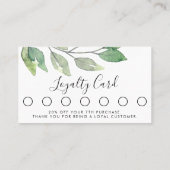 Watercolor Klant Klantenkaartje (Achterkant)