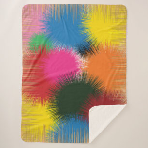 Watercolor Kleuren Sherpa Dekbed Deken