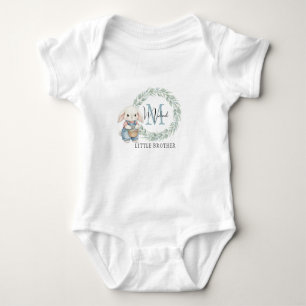 Watercolor Konijn Sibling Gift Set Aangepaste Grot Romper