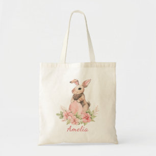 Watercolor Konijnenei Lente Bloemstuk Paaseieren J Tote Bag