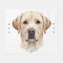 Watercolor Labrador Retriever Zachte Fleece Huisdi