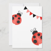 Watercolor Ladybug 2nd Birthday invitation (Dos)