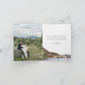 Watercolor Lake Mariage Carte de remerciements ave (Intérieur)