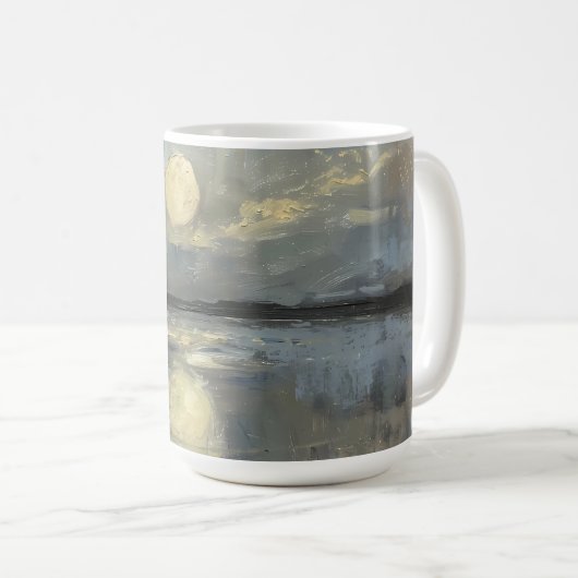 Watercolor Landscape Custom Name Mug (Devant droit)