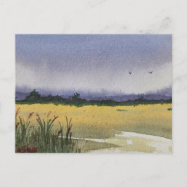 Watercolor Landscape Painting  Briefkaart