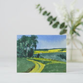 Watercolor Landscape Painting Briefkaart (Staand voorkant)