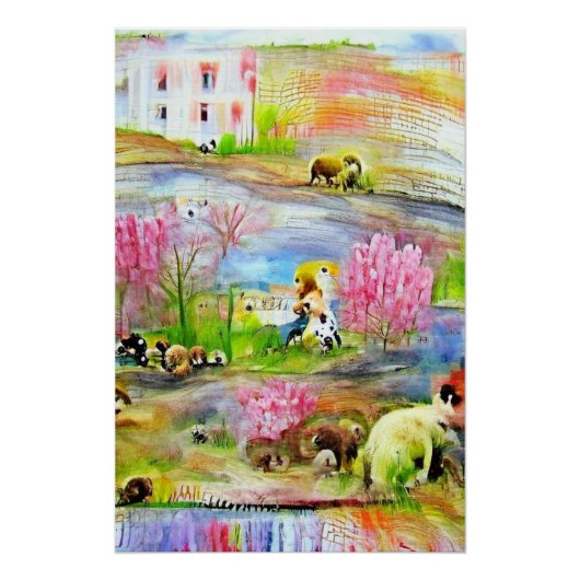 Watercolor Landschap Perfect Poster (Voorkant)