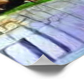 Watercolor Landschap  Poster (Hoek)