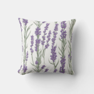 Watercolor Lavendel Bloemen Kussen