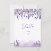 Watercolor lavendel snoerlicht E Kaart (Voorkant)