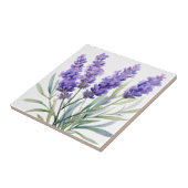 Watercolor Lavender Flowers Tegeltje (Zijkant)