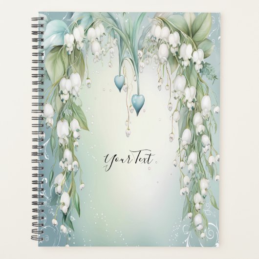 Watercolor Lelietje-van-dalen Trouwplanner Planner (Voorkant)