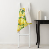 Watercolor Lemon Grove Seamless Pattern Sherpa Deken (In situ)