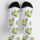 Watercolor Lemon Pattern Socks Sokken (Top)