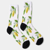 Watercolor Lemon Pattern Socks Sokken (Rechts)