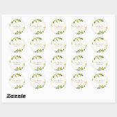 Watercolor Lemon Wedding Envelope Seal Stickers (Feuille)