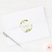 Watercolor Lemon Wedding Envelope Seal Stickers (Enveloppe)