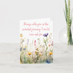 Watercolor Lente Bloemenmix Elke Viering Kaart