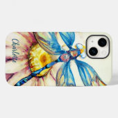 Watercolor Libel, Personaliseer Case-Mate iPhone Case (Achterkant (horizontaal))