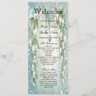 Watercolor Lily du programme de mariage de la vall