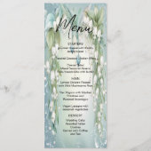 Watercolor Lily of the Valley Mariage Menu (Devant)