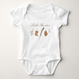 Watercolor Little Hunter Baby Shower Romper